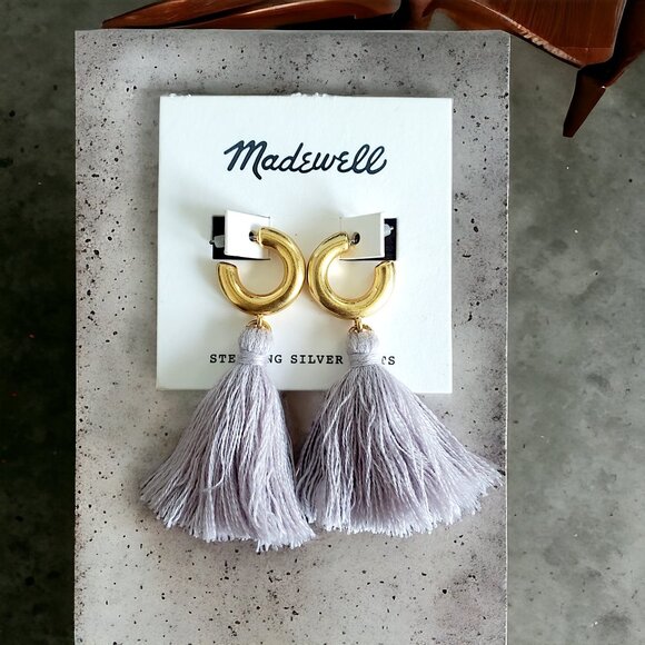 MADEWELL Tassel Hoop Earrings - Picture 2 of 3
